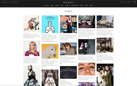 Website von Gucci