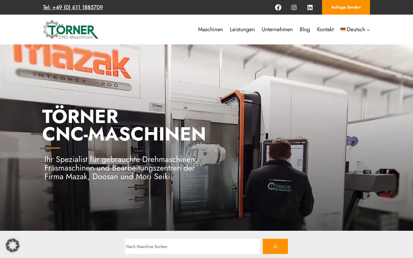 CNC Törner – Werkzeugmaschinen — Desktop