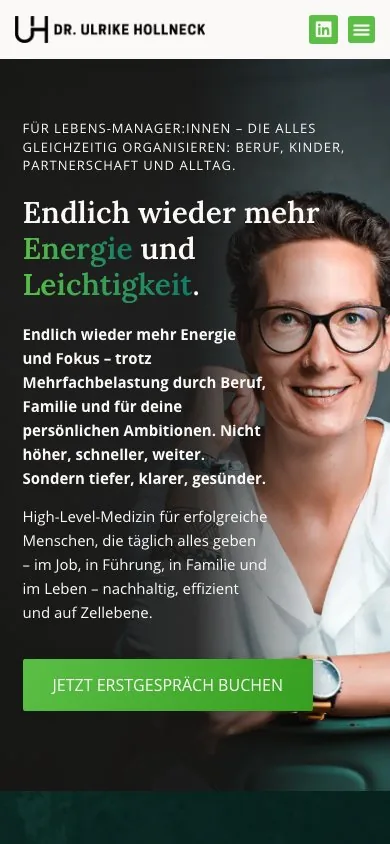 Dr. Hollneck – Funktionelle Medizin — Mobile