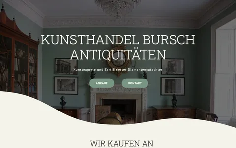 Website von Kunsthandel Bursch