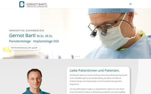 Website von Dr. Bartl