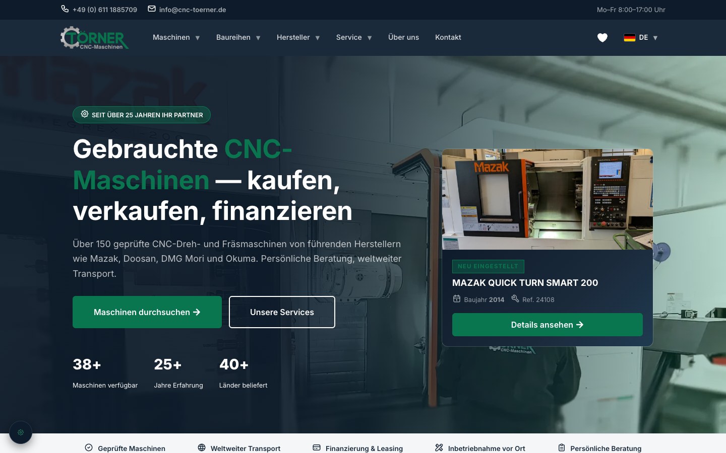 CNC Törner – Werkzeugmaschinen