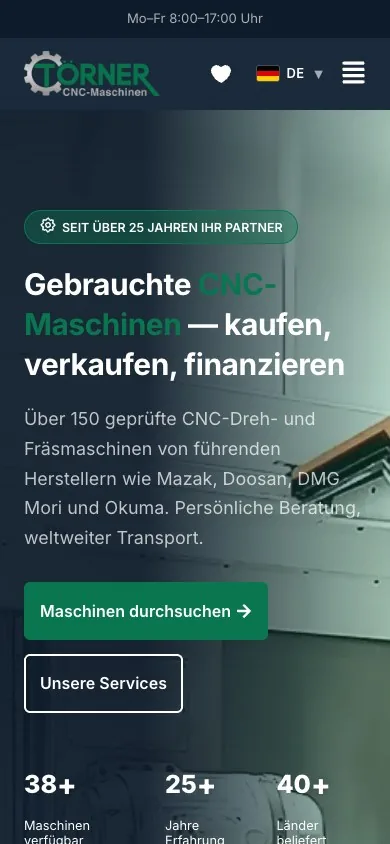 CNC Törner – Machine Tools — Mobile