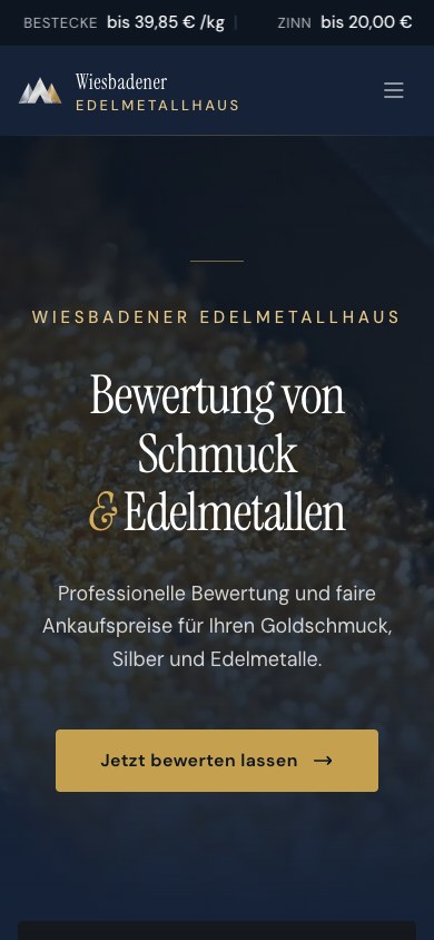 Wiesbadener Edelmetallhaus – Gold & Silber — Mobile
